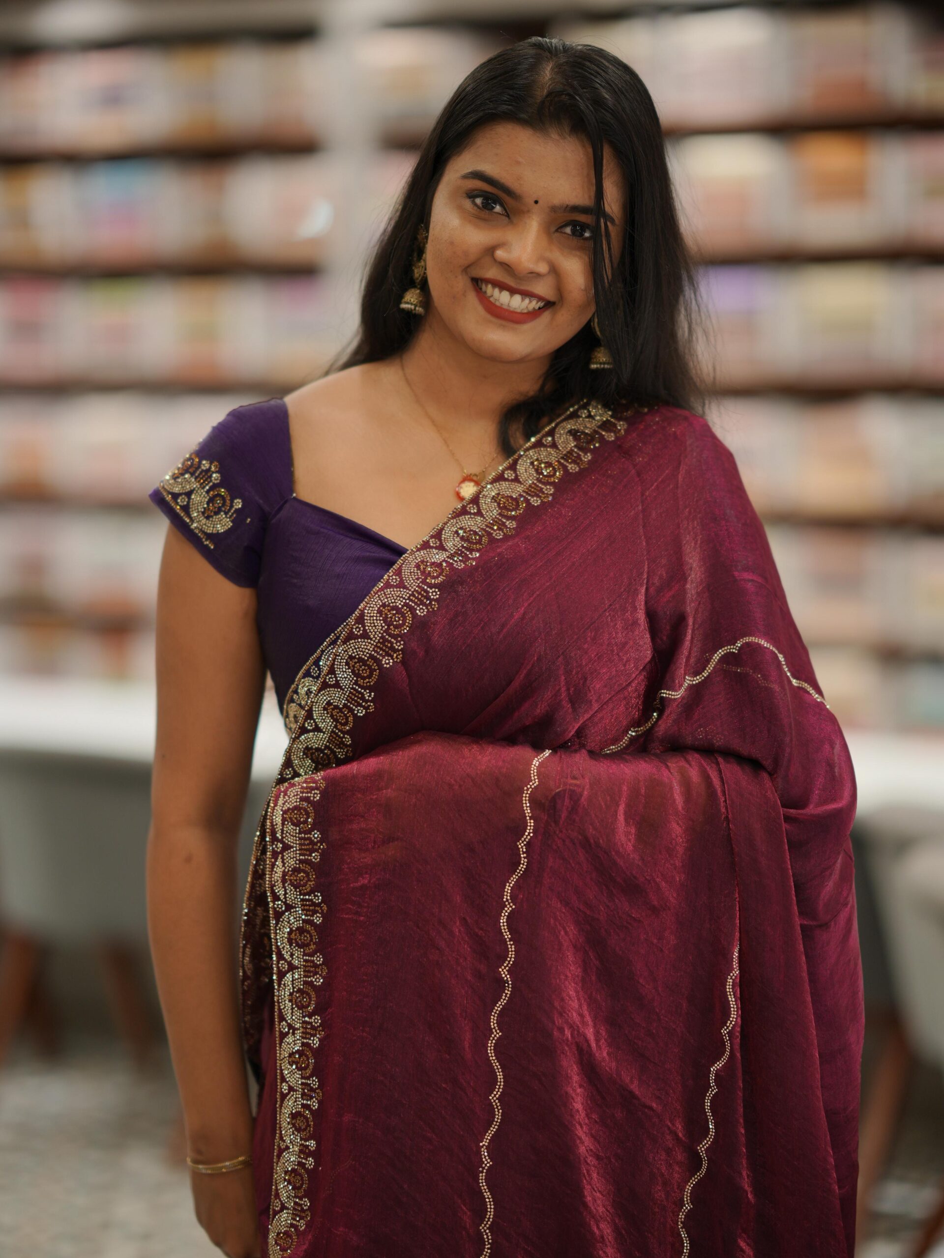 Shimmer Fanct Saree M1751 - Image 2