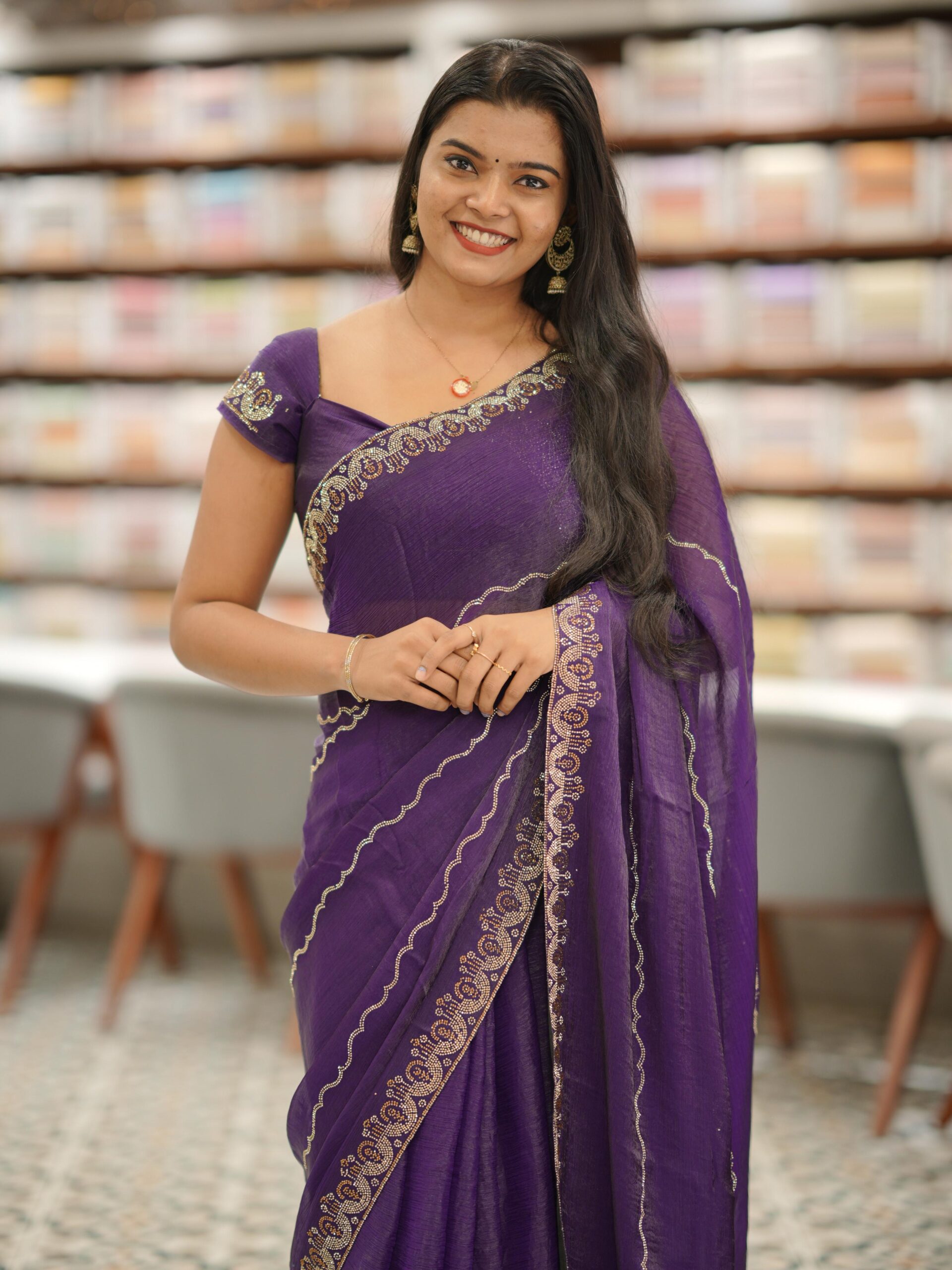 Shimmer Fanct Saree M1751