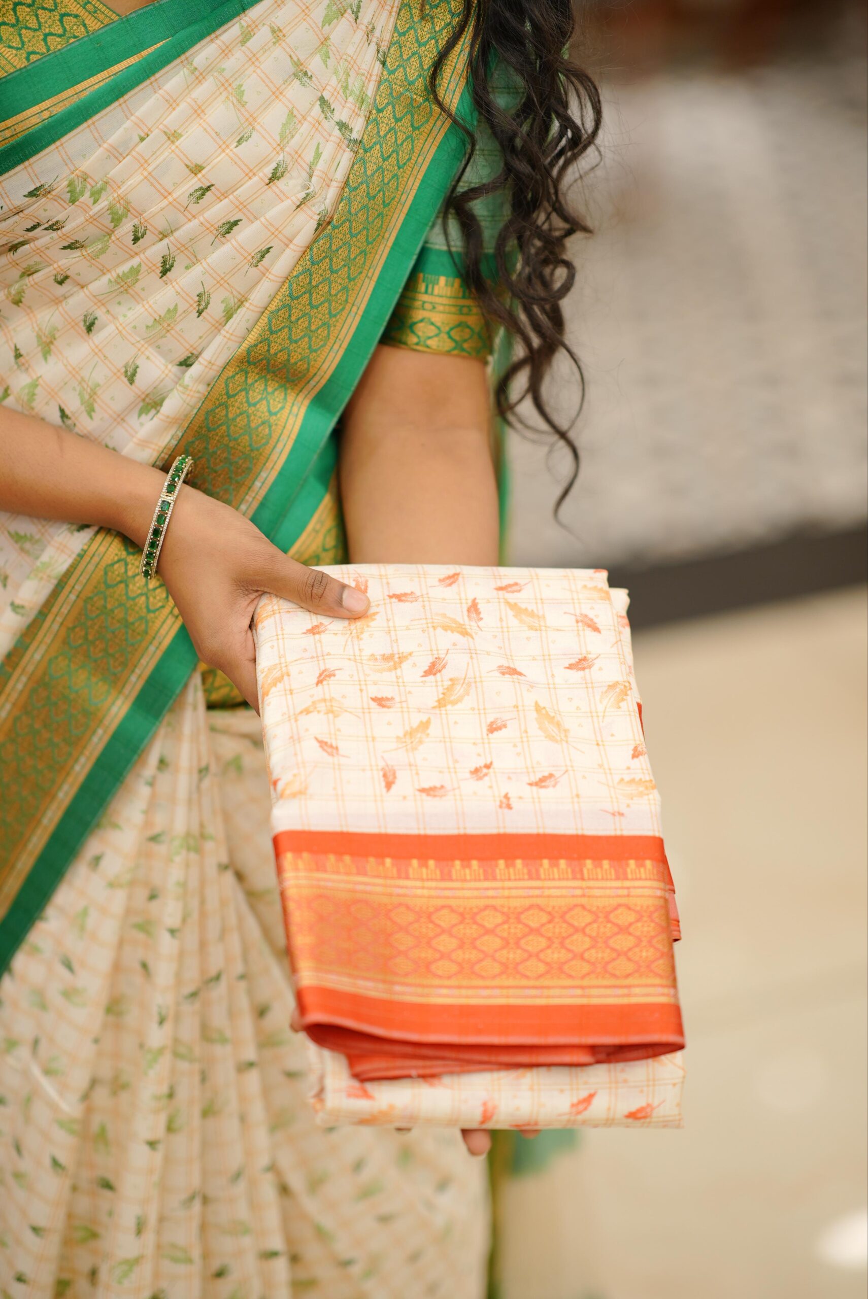 Cotton Saree M1786 - Image 4