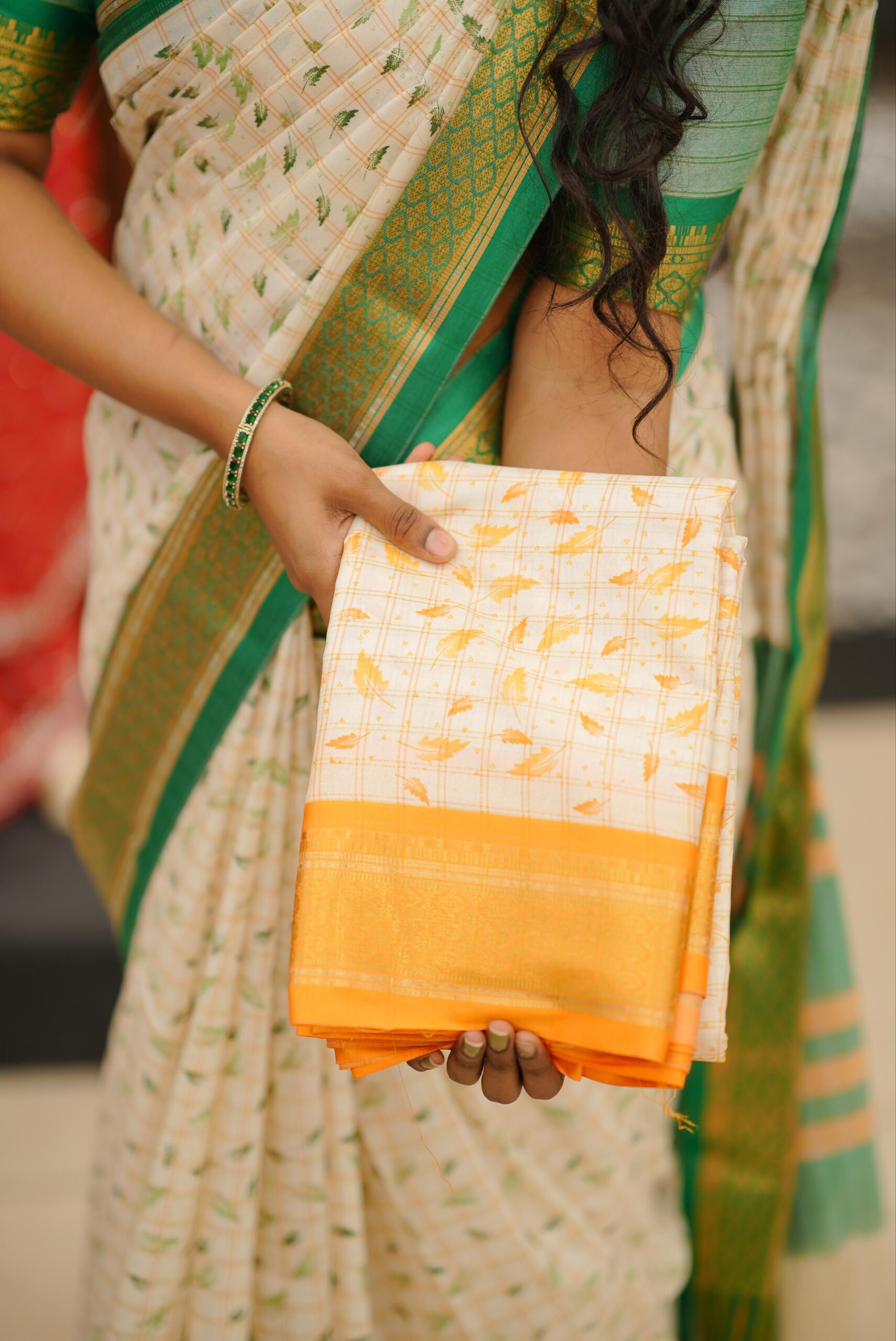 Cotton Saree M1786 - Image 3