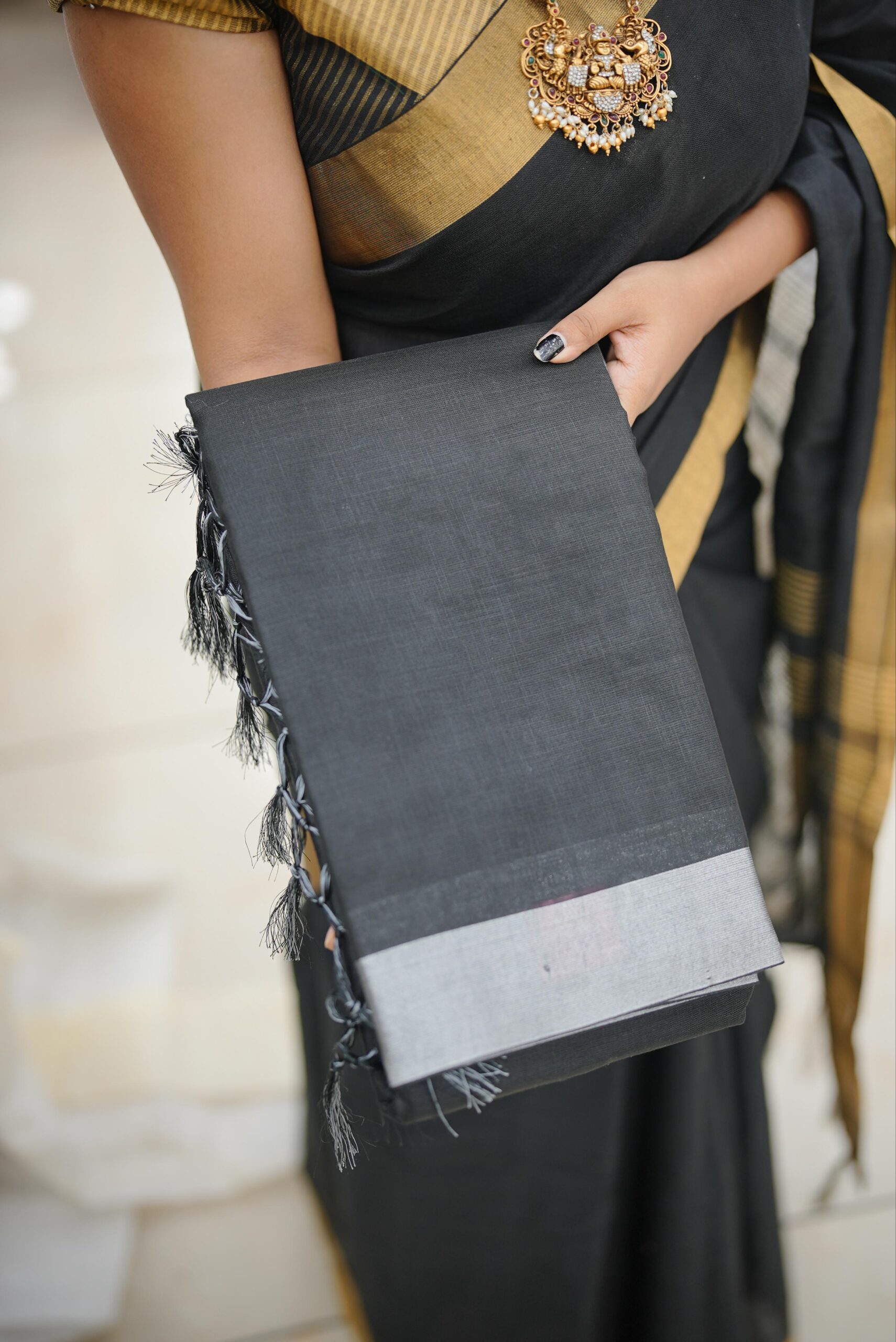 Jute Saree M1789 - Image 2