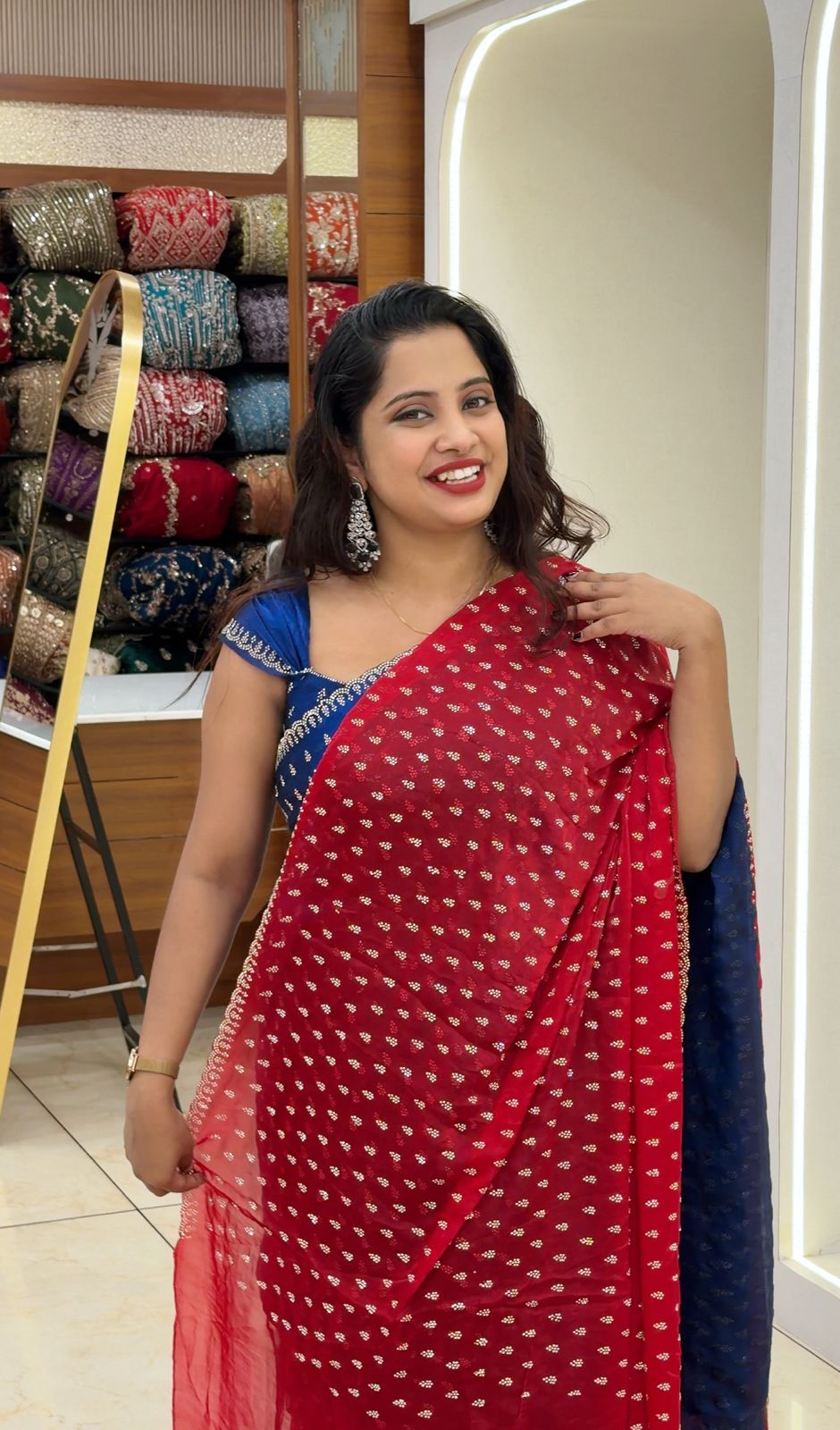 Fancy saree M1791 - Image 4